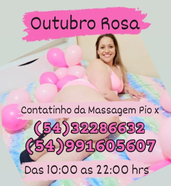 Outubro Rosa/Top massagens!