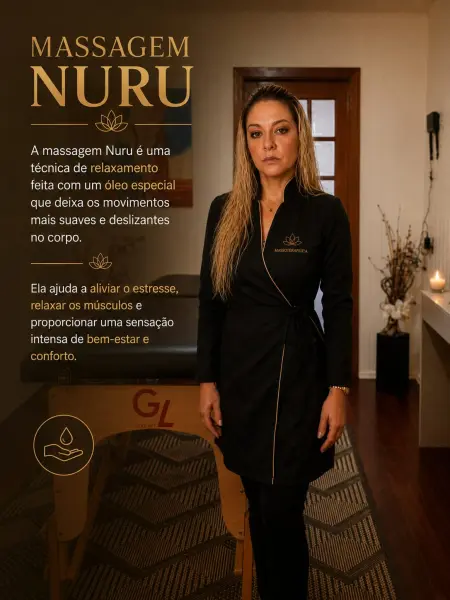 Giovanna Especialidade em massagem erótica, massagem relaxante com pedras quentes… venha desfrutar
