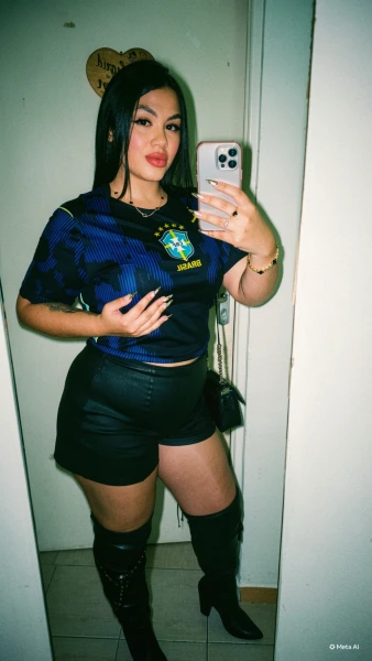 Morena do bundao, primeira vez na cidade! 